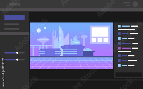 Live stream video game platform on computer screen