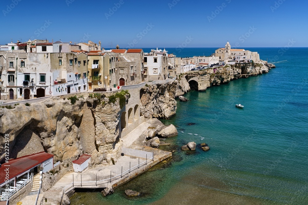 Fototapeta premium Vieste beach, Gargano, Italy, Europe. 