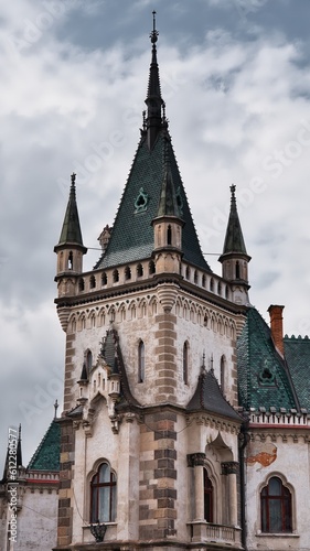 Historic tower of the old villa in Kosice, Slovakia