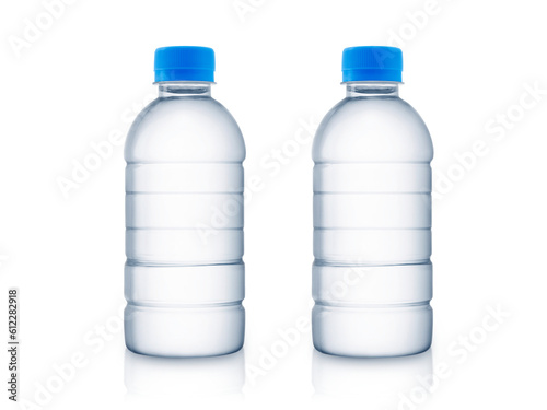 Empty water bottle, transparent background