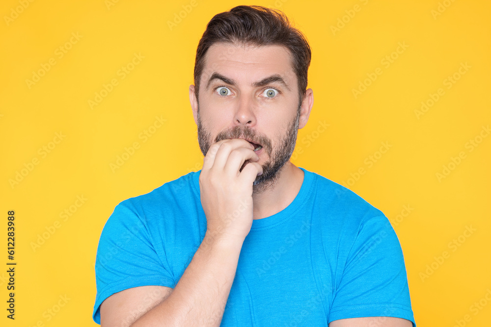 Man with hand on chin thinking about question, pensive expression. Thoughtful male face. Doubt thinks. Thoughtful pensive man. Human face expressions, emotions and feelings. Skeptical expression. Man with hand on chin thinking about question, pensive expression. Thoughtful male face. Doubt thinks. Thoughtful pensive man. Human face expressions, emotions and feelings. Skeptical expression.