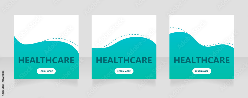 Nursing service web banner design template. Vector flyer with text space. Advertising placard with customized copyspace. Promotional printable poster for advertising. Graphic layout