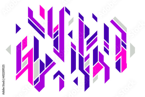 Abstract vector artistic geometric background labyrinth look like, dynamic art wallpaper, neo geometry design, rhythmic maze decoration.