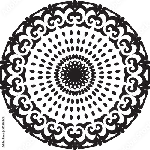 round lace ornament, orund pattern