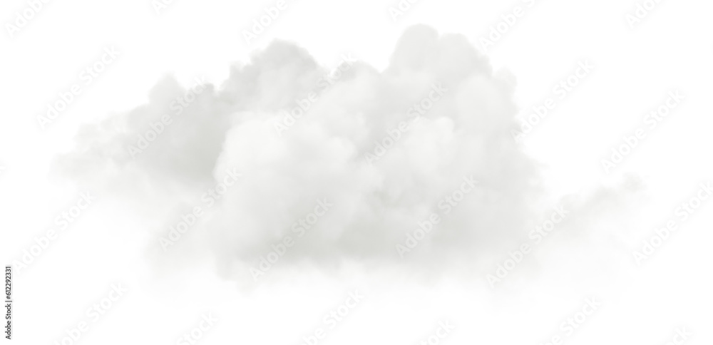 Realistic peaceful cotton cloud 3d render png - obrazy, fototapety, plakaty 