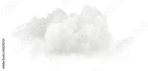 Realistic peaceful cotton cloud 3d render png