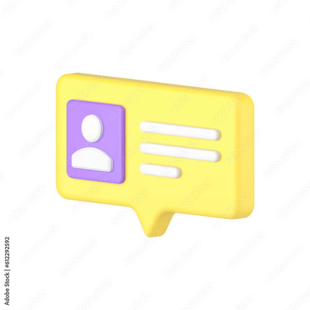 User information personal data account social network member archive organization 3d icon vector User information personal data account social network member archive organization 3d icon vector