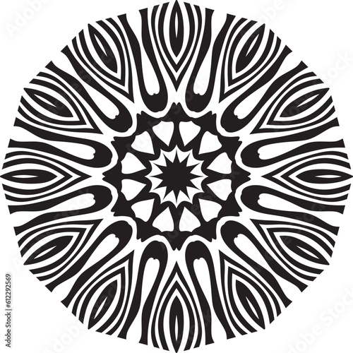 spiritual symbol round ornament