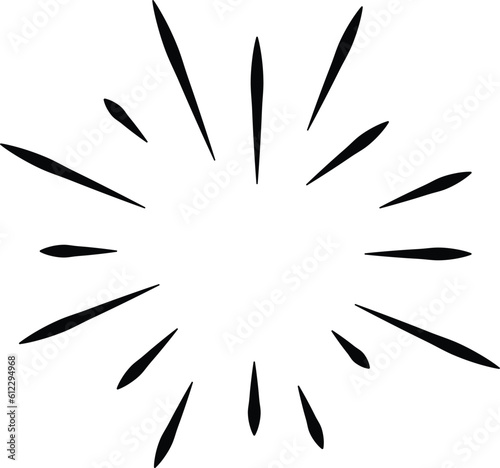Fireworks, Explosion Celebration Line Icon Illustration