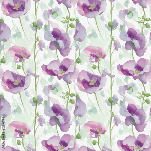 seamless pattern with flowers