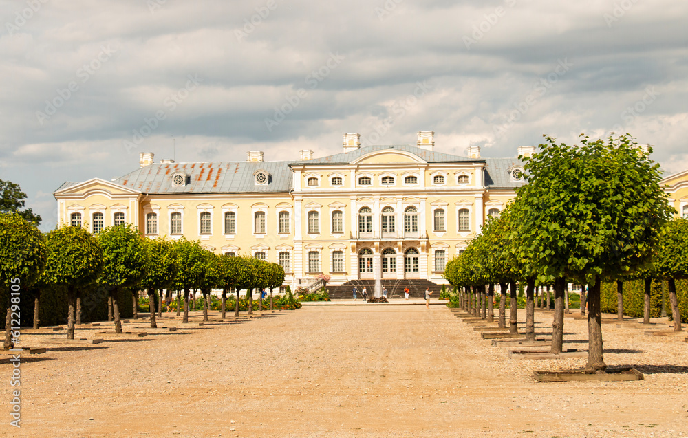 Rundale Palace near Pilsrundale; beautiful place for tourists! Latvia; Europe