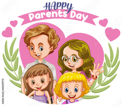 Happy parents day banner