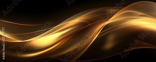 A soft gold and black background. Gold and Black combination. Modern Background. Generative AI.