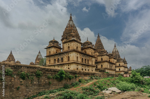 Chhatris Cenotaphs - grave monuments without burials  which are very well preserved. Orchha. India