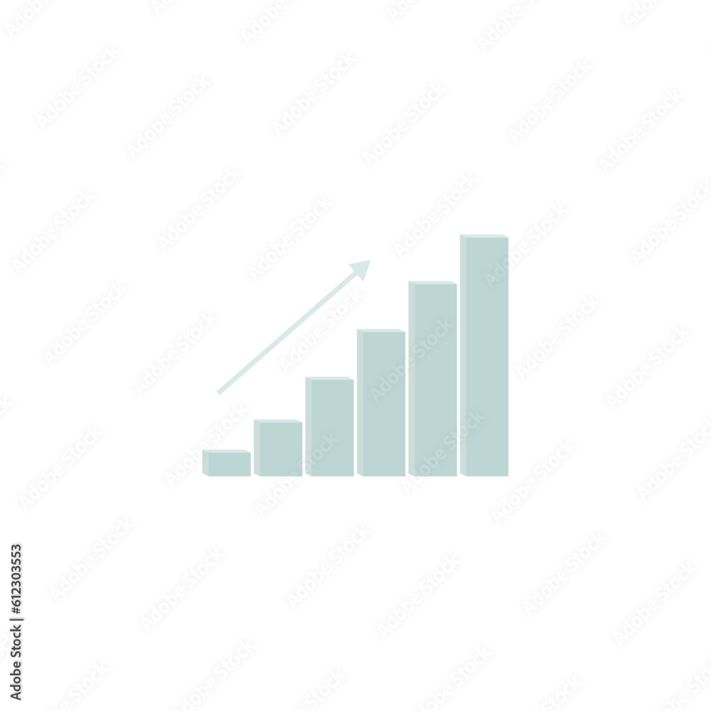 chart up icon. business infographic icon, statistic and data financial chart vector illustration chart up icon. business infographic icon, statistic and data financial chart vector illustration