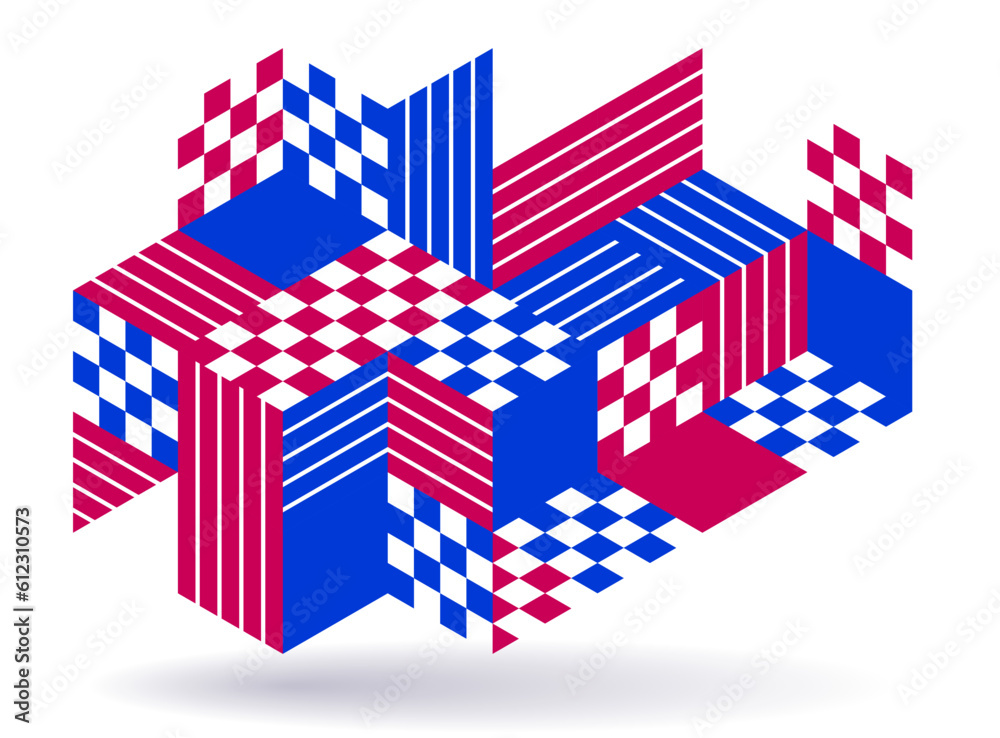 3D isometric cubic design vector geometric abstract background, modern city abstraction theme, construction buildings and blocks look like shapes, polygonal style. 3D isometric cubic design vector geometric abstract background, modern city abstraction theme, construction buildings and blocks look like shapes, polygonal style.