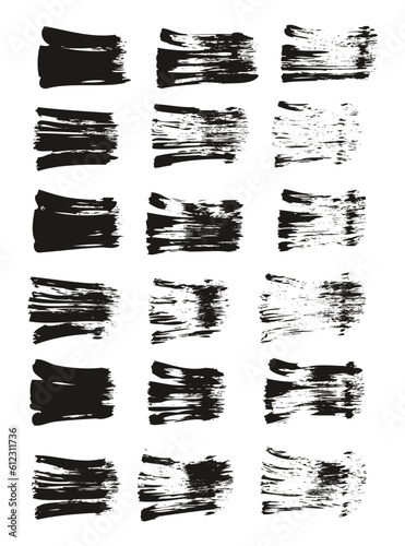 Wallpaper Mural Flat Fan Brush Regular Straight Lines High Detail Abstract Vector Background Set  Torontodigital.ca