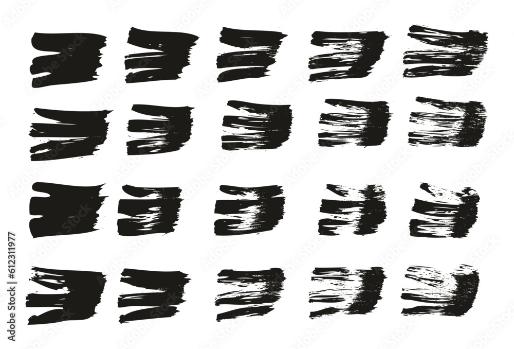 Flat Fan Brush Regular Straight Lines High Detail Abstract Vector Background Set Flat Fan Brush Regular Straight Lines High Detail Abstract Vector Background Set
