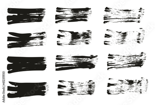 Wallpaper Mural Flat Fan Brush Regular Straight Lines High Detail Abstract Vector Background Set  Torontodigital.ca