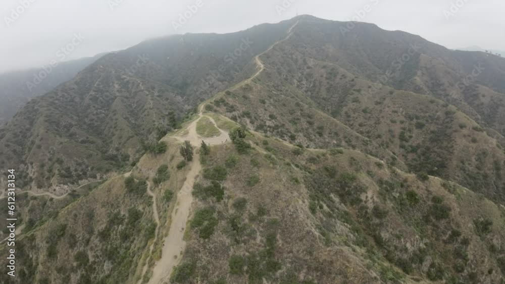 Hiking Trails on a foggy morning at Brand Park in Glendale, CA Hiking Trails on a foggy morning at Brand Park in Glendale, CA