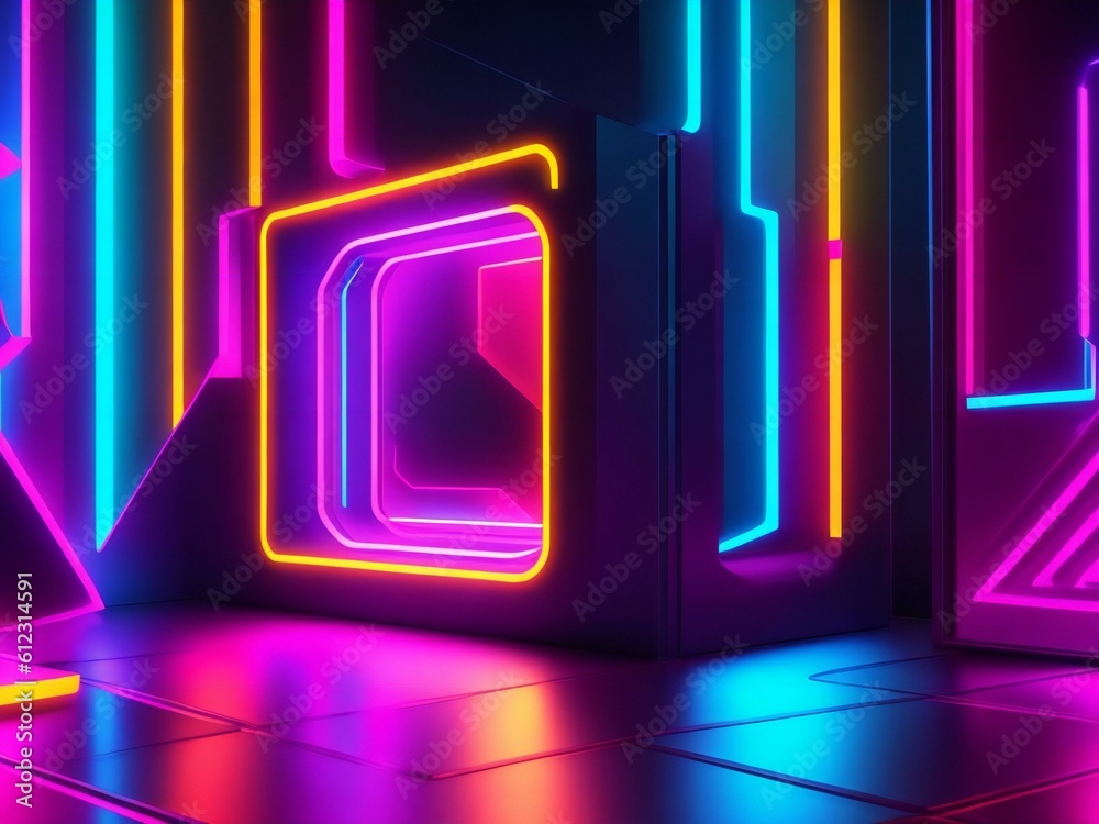 colorful light neon background wallpaper ai generated colorful light neon background wallpaper ai generated