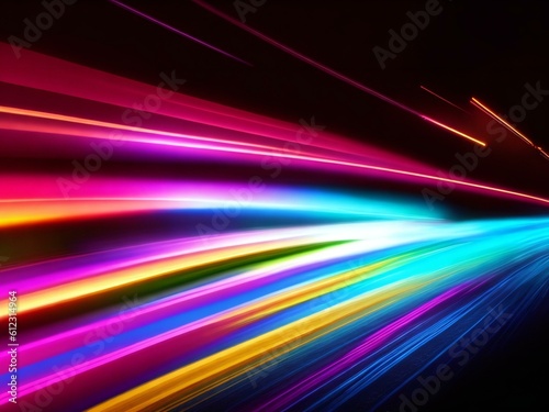 colorful light neon background wallpaper ai generated