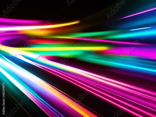 colorful light neon background wallpaper ai generated