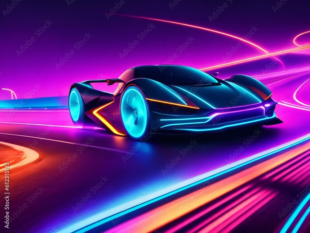 colorful light neon background wallpaper ai generated colorful light neon background wallpaper ai generated
