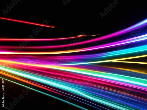 colorful light neon background wallpaper ai generated