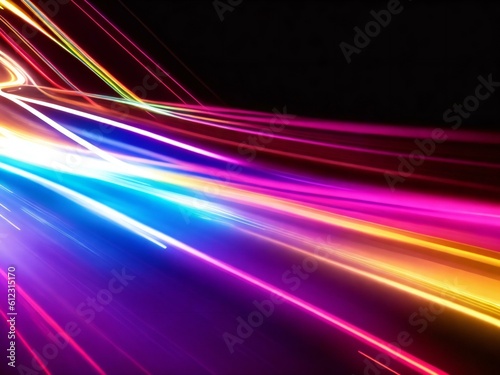 colorful light neon background wallpaper ai generated