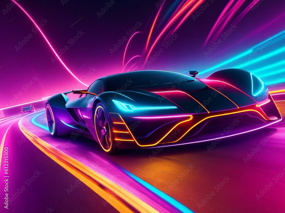colorful light neon background wallpaper ai generated colorful light neon background wallpaper ai generated