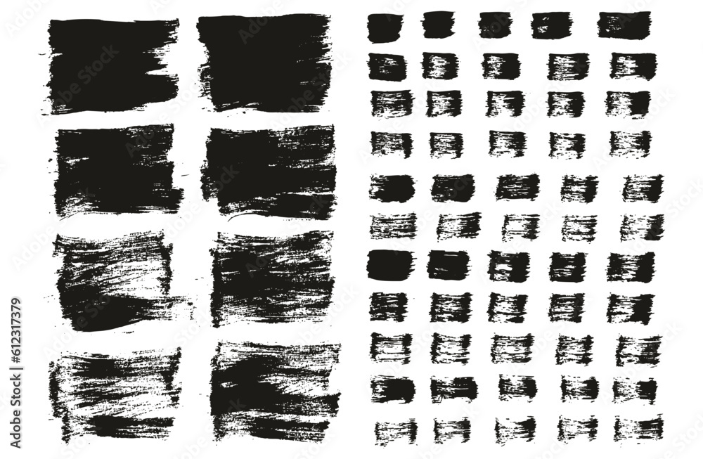 Flat Paint Brush Thin Short Background & Straight Lines Mix High Detail Abstract Vector Background Mix Set 