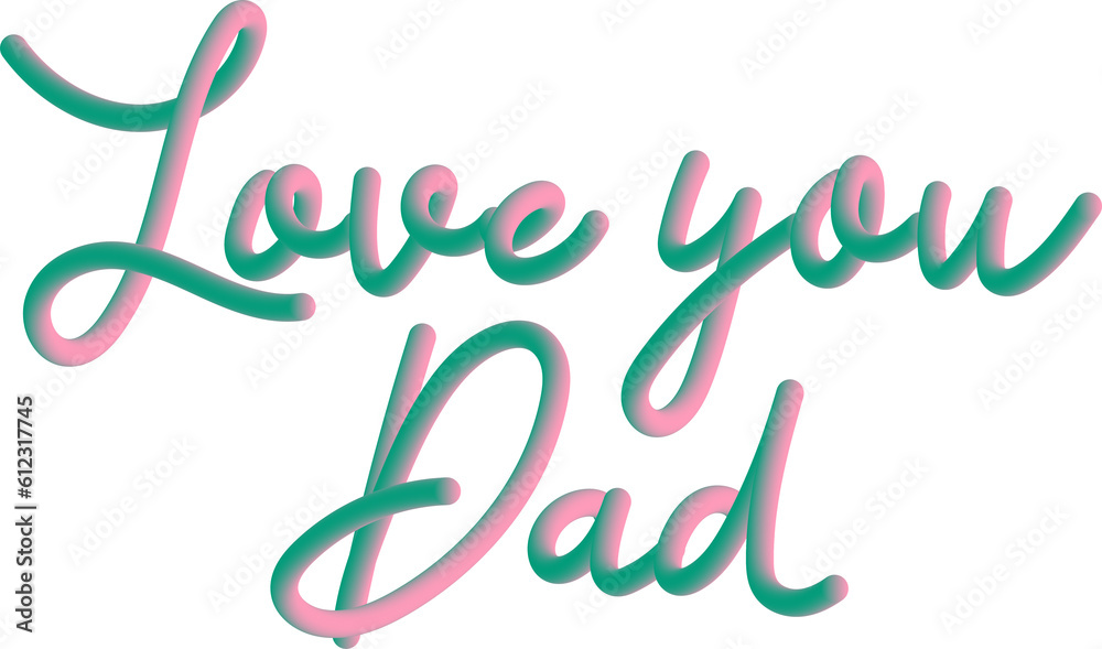 Pink Green 3D Gradient Cursive Father's Day Typography Message
Pink Green 3D Gradient Cursive Father's Day Typography Message