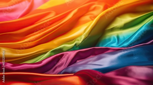 rainbow-colored abstract background Gay pride and LGBT movement flag concept. Bright and dynamic multi-colored background in 4k resolution. Vibrant colors. Copy space.Generated with AI.