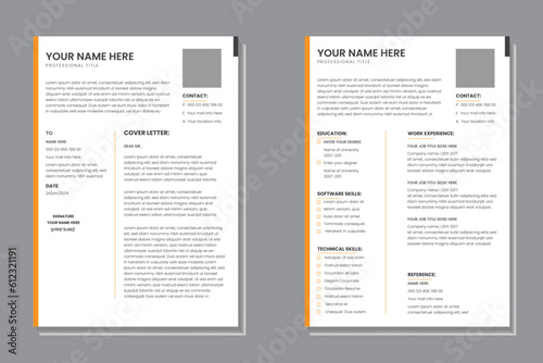 Minimalist Resume and Cover Letter Set