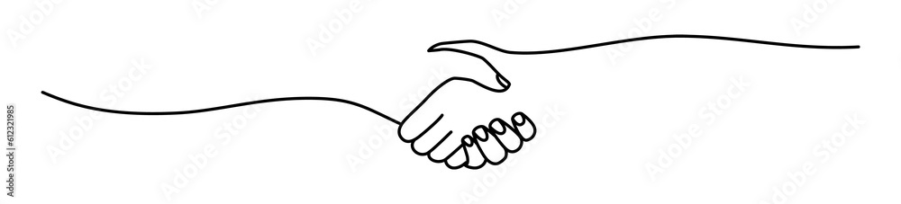 Handshake, agreement, introduction banner hand drawn with single line. Women or men shake hands. Png illustration isolated on transparent background Handshake, agreement, introduction banner hand drawn with single line. Women or men shake hands. Png illustration isolated on transparent background