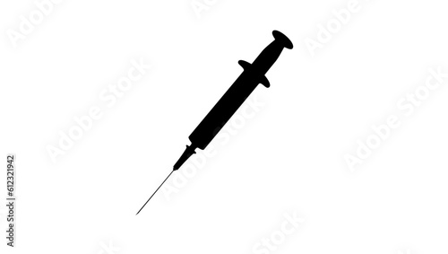 disposable syringe silhouette