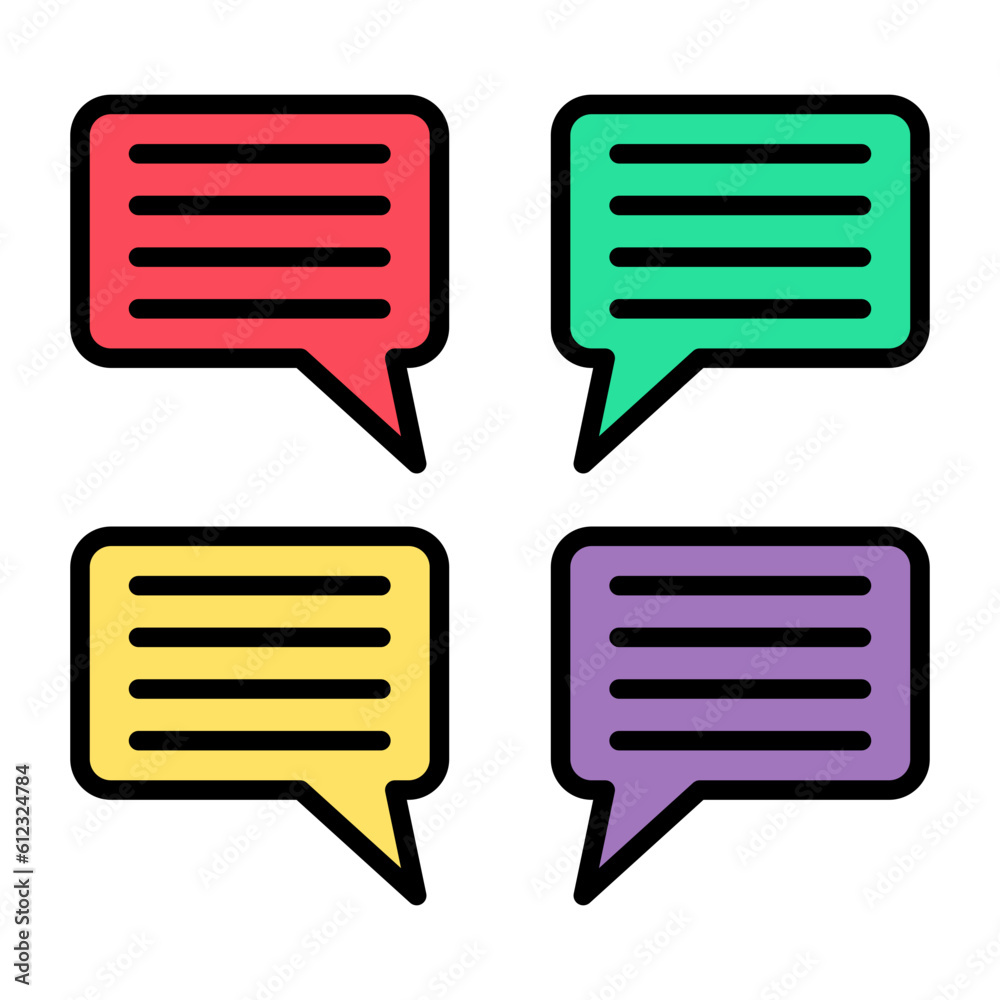 Comment Line Color Icon Comment Line Color Icon