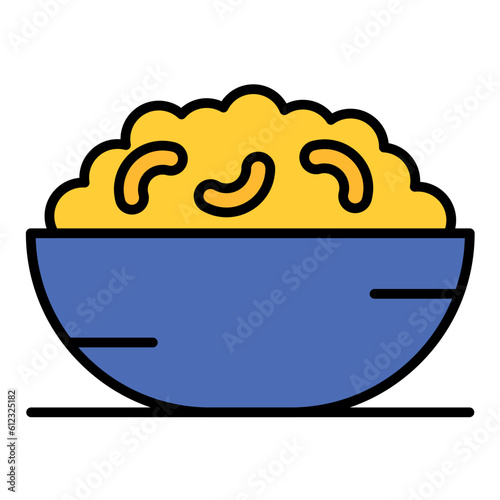 Mac N Cheese Line Color Icon