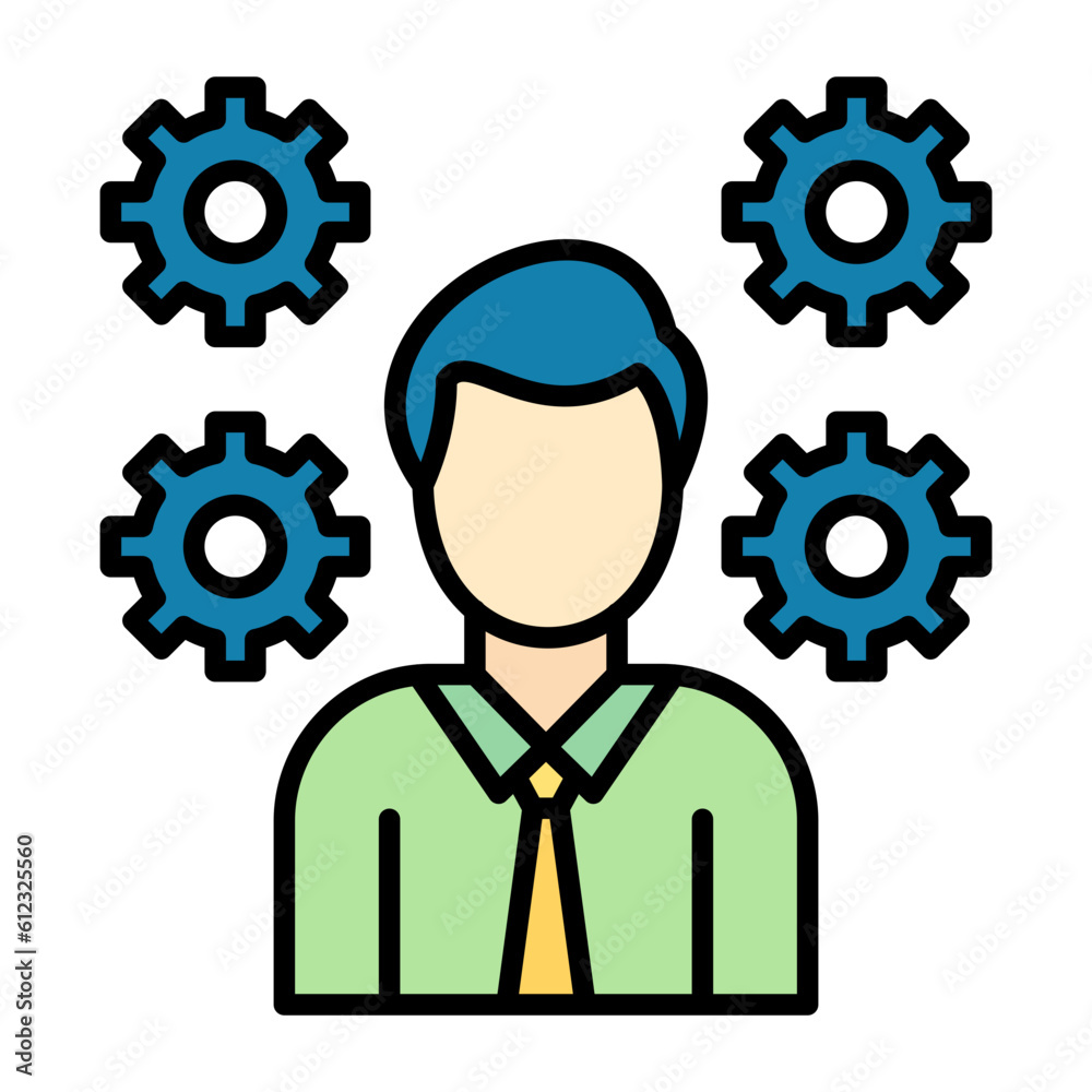 Administration Line Color Icon Administration Line Color Icon