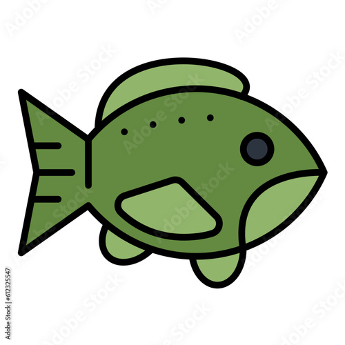 Trout Line Color Icon