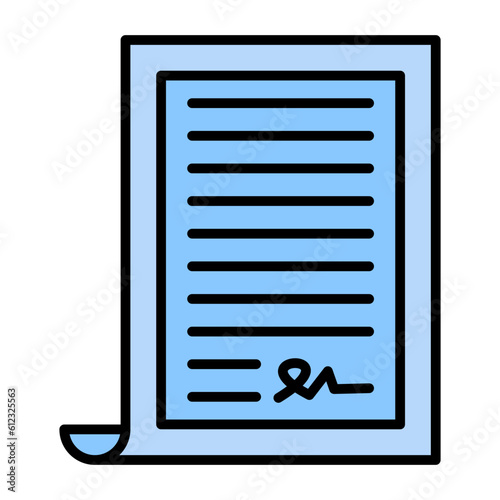 Agreement Line Color Icon
