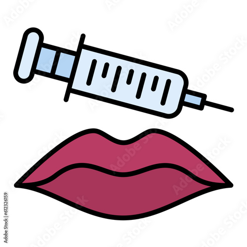 Botox Line Color Icon