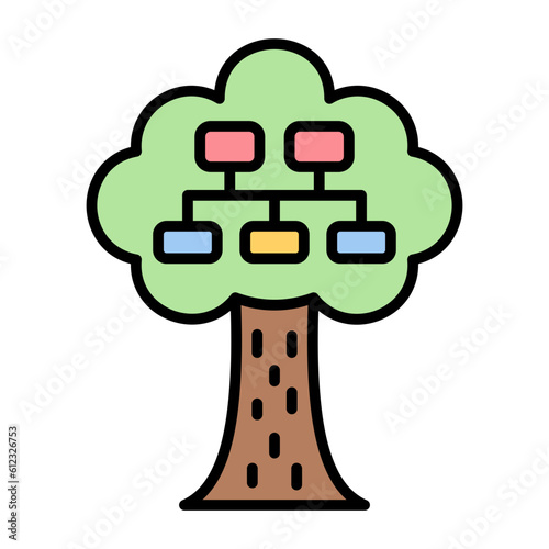 Ancestry Line Color Icon