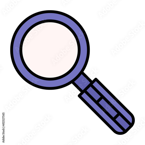 Loupe Line Color Icon