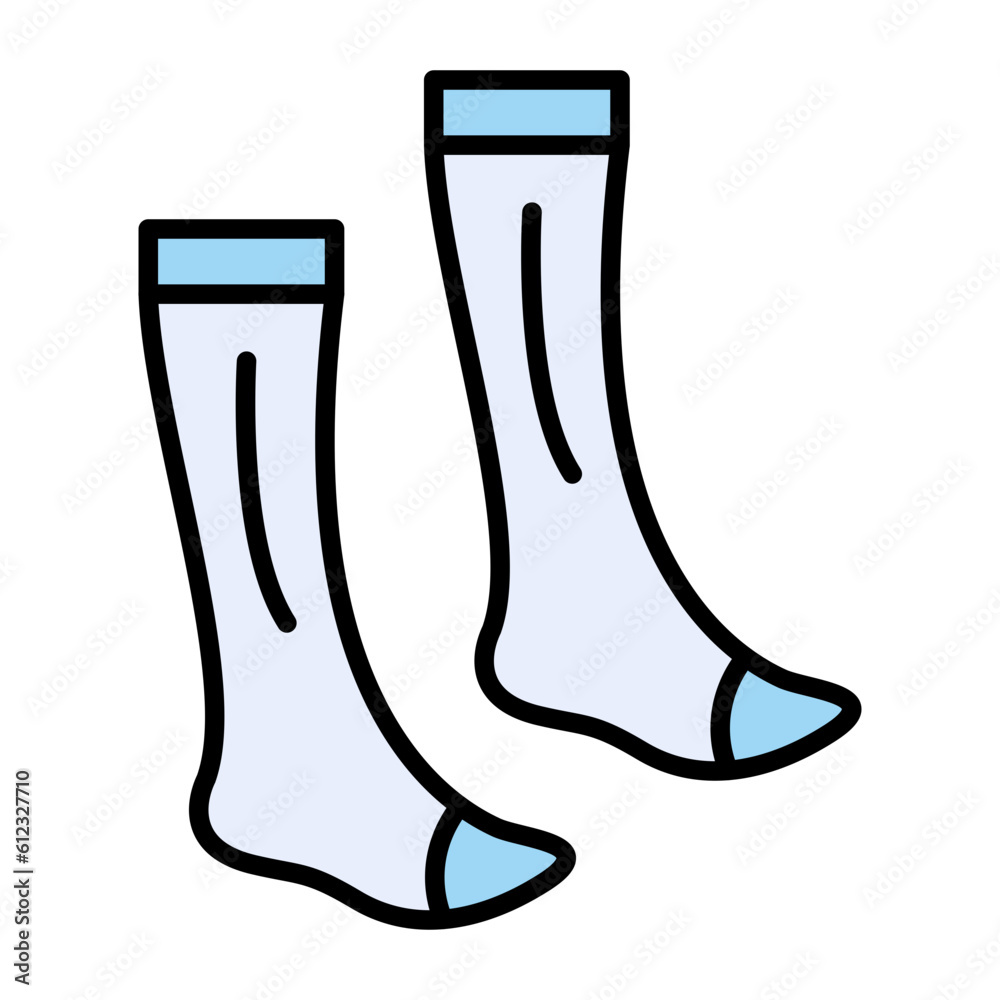 Socks Line Color Icon Socks Line Color Icon