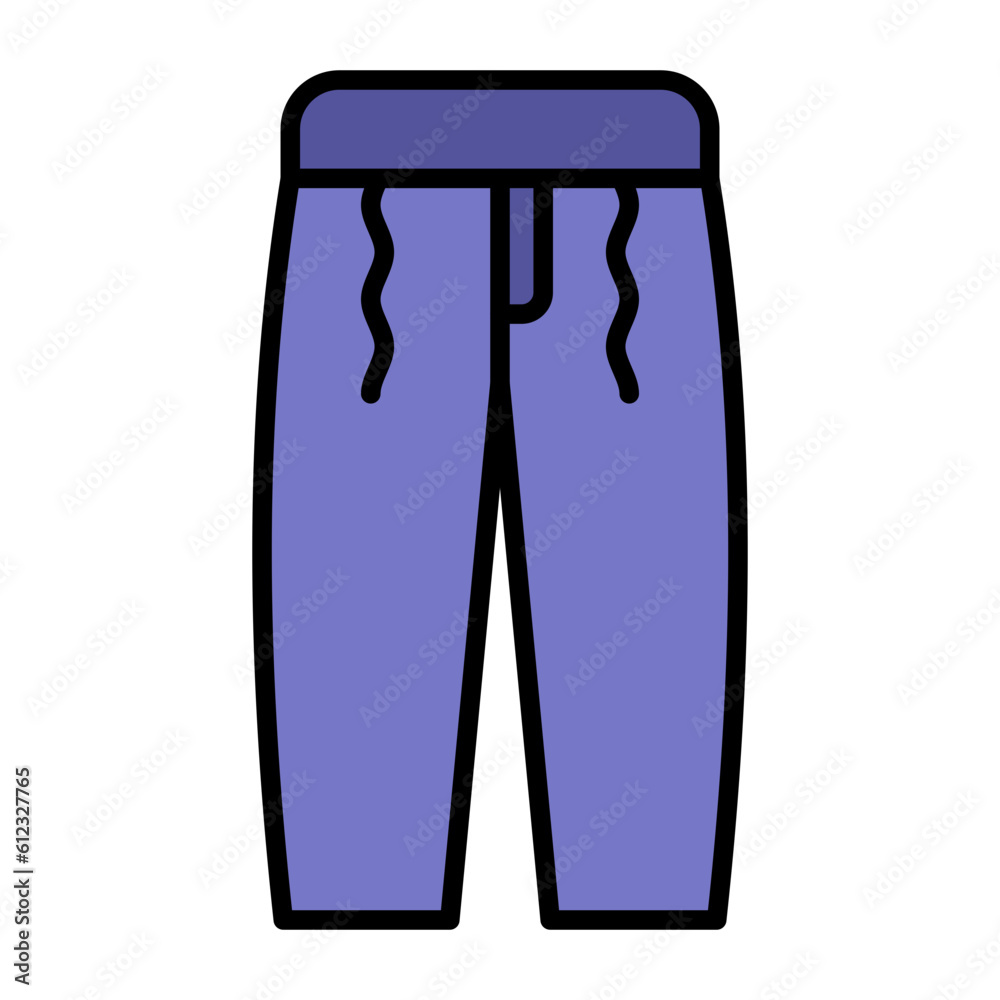 Trousers Line Color Icon Trousers Line Color Icon