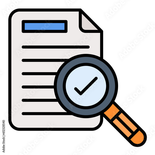 Audit Line Color Icon