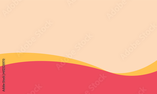 abstract background vector with waves pattern in yellow and red pastel palette colors. Simply seamless illustration background for wallpaper  banner  poster  greeting cards  web  desktop.