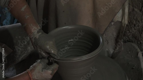 person working on a wheel